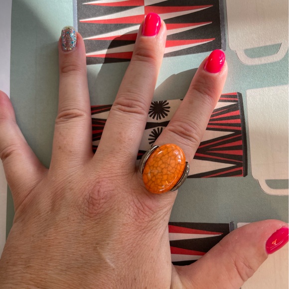 Antique orange ring - Picture 1 of 2